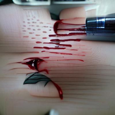 Bleeding Tears: A Portrait of Sorrow