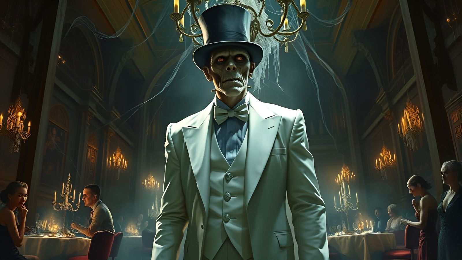 Frankenstein Attends Gala in Haunted Castle