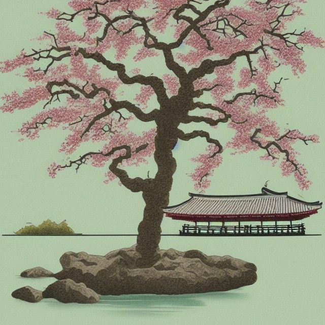 Drawing of a Cherry Tree