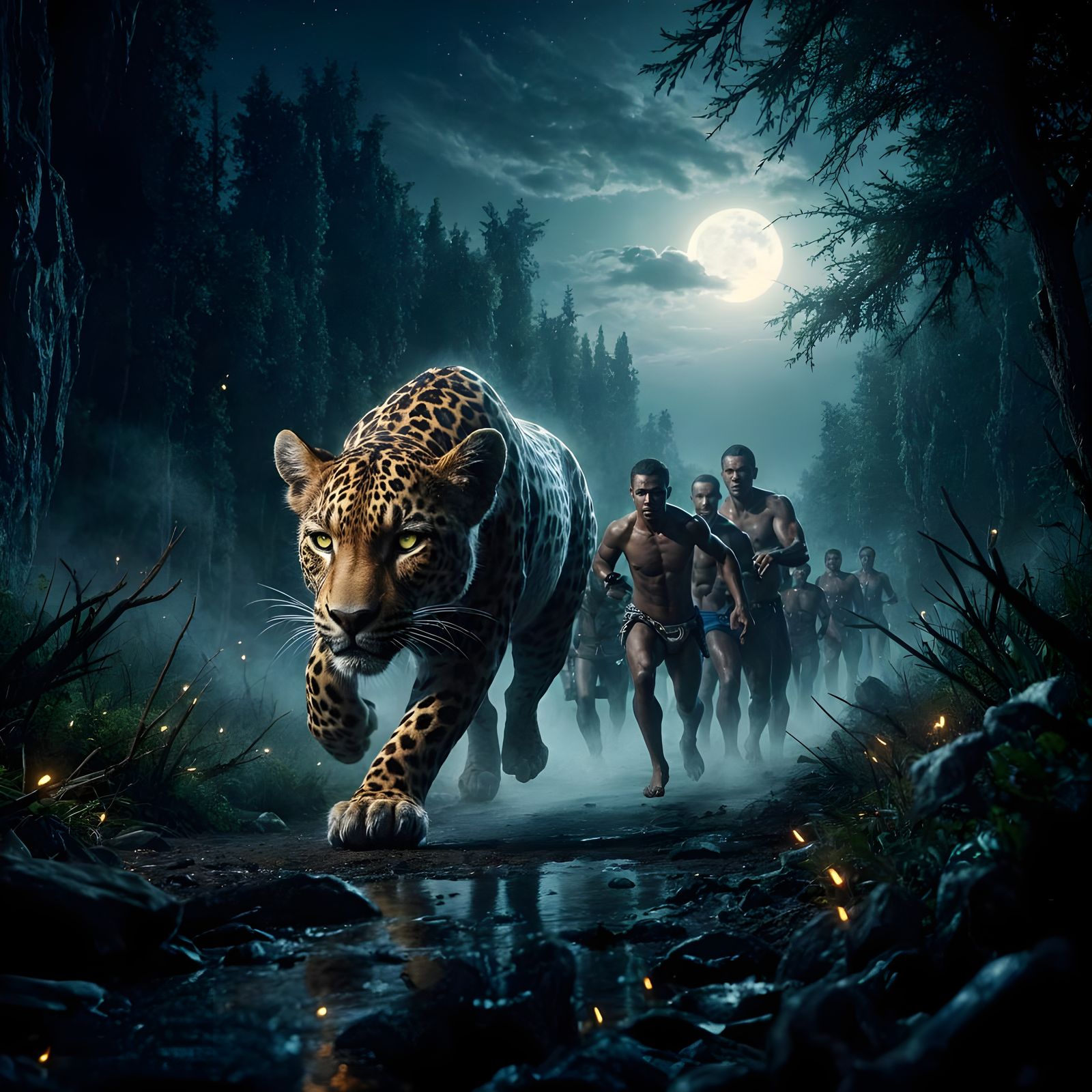 Muscular Leopard Chases Obama Through African Bush