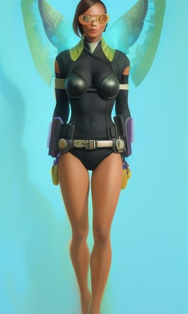 Beautiful Superheroine Concept Art in 8K Resolution