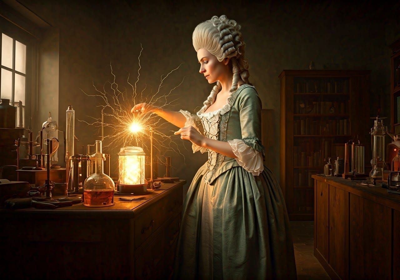 18th Century Female Scientist Conducts Electrifying Experime...