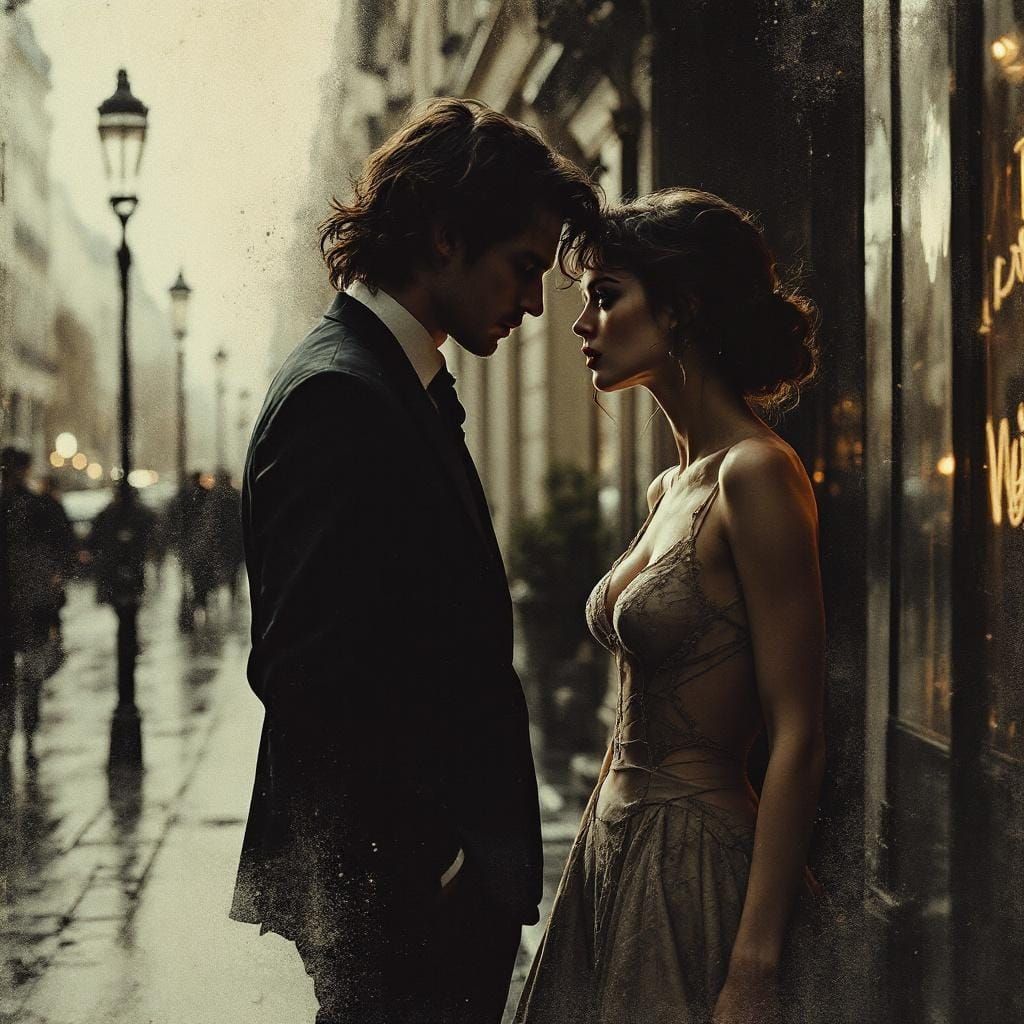 Classic Figure Study in Paris, Dramatic Lighting