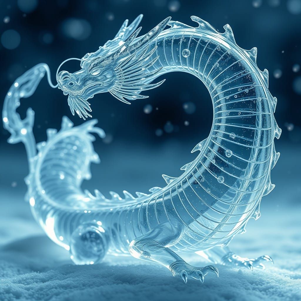 Snow Chinese Dragon