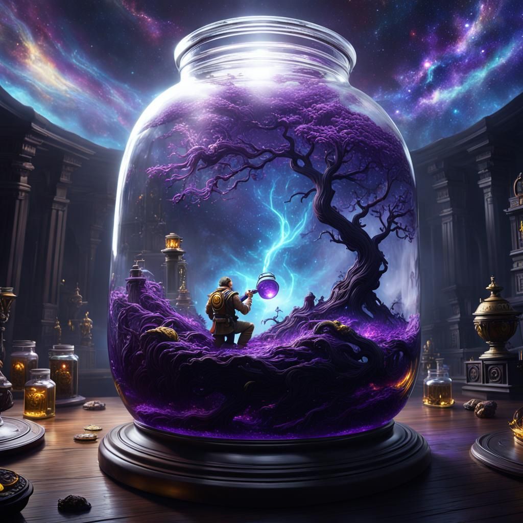 God Drinks the Universe: Dark Fantasy Concept Art