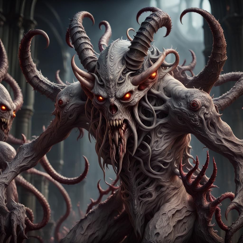 Eldritch Abomination: Detailed Fantasy Concept Art