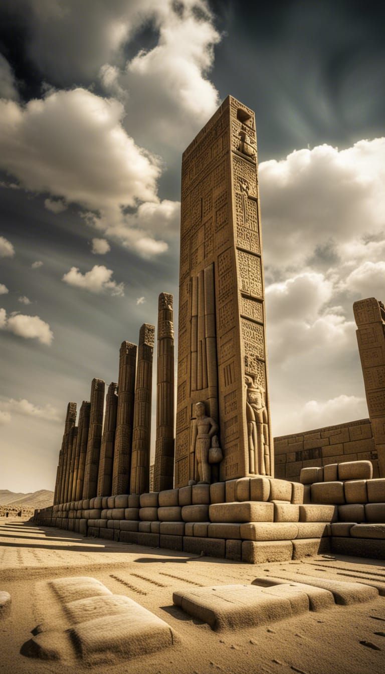 Cyrus the Great in Persepolis: Hyperrealistic HDR