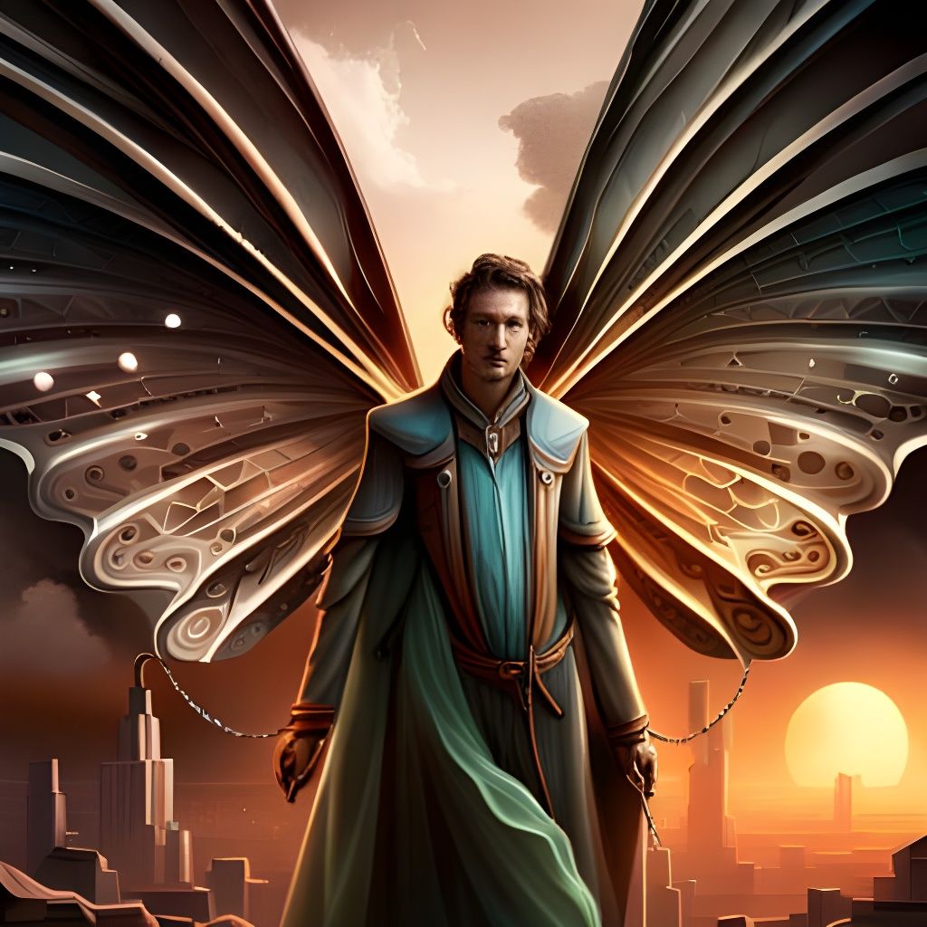 Butterfly Grim Reaper: Epic Digital Matte Painting