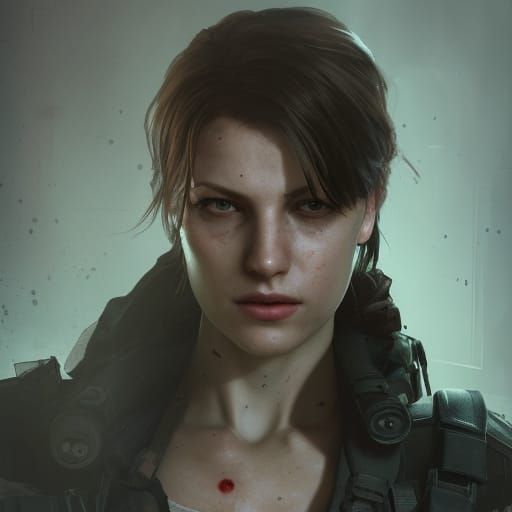 Hyperdetailed Portrait in Triadic Colors