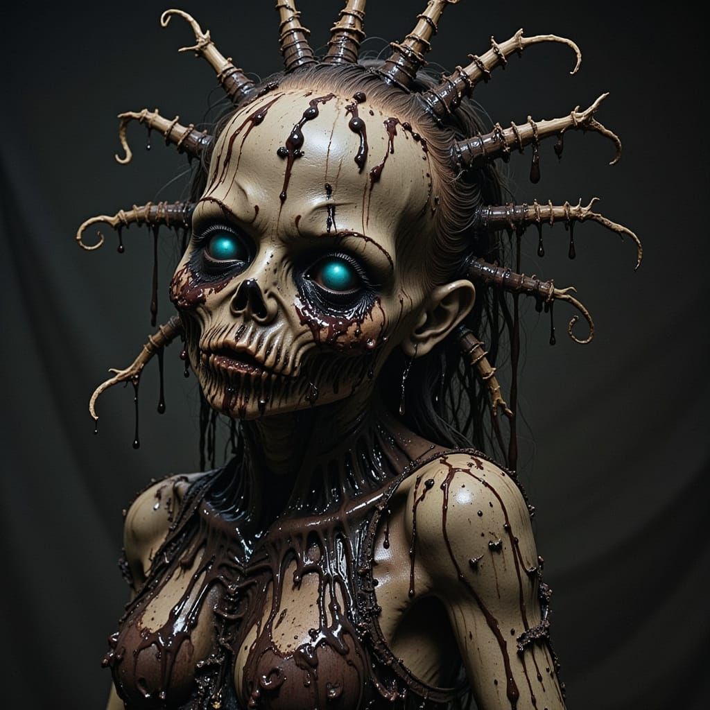 Oozing Voodoo Doll in Biopunk Decay