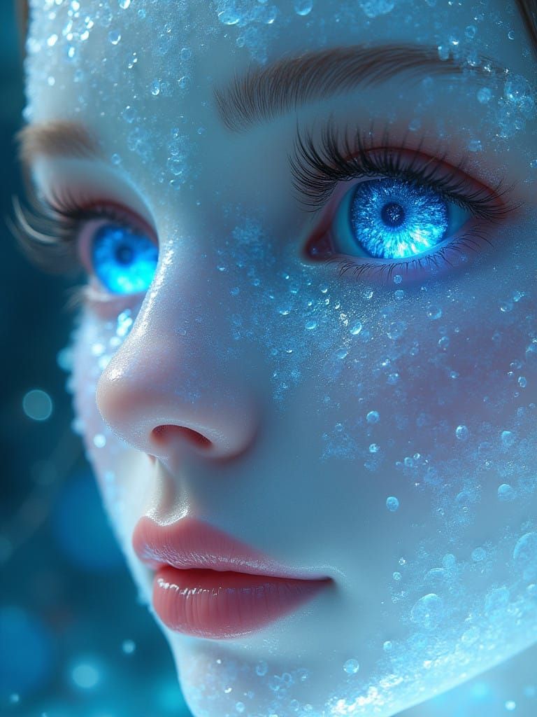 Crystal Goddess in Radiolarian Light