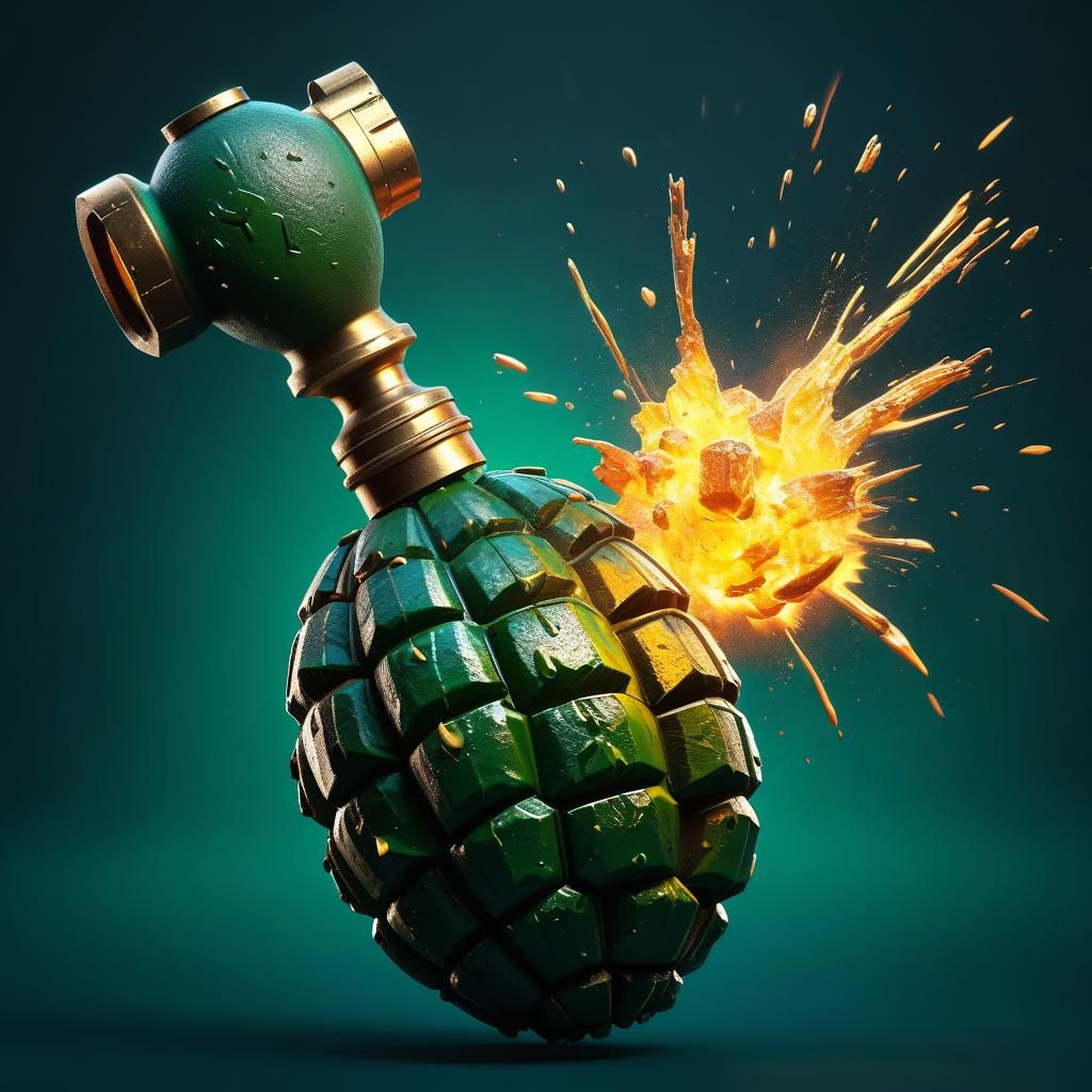 Pineapple hand grenade!!