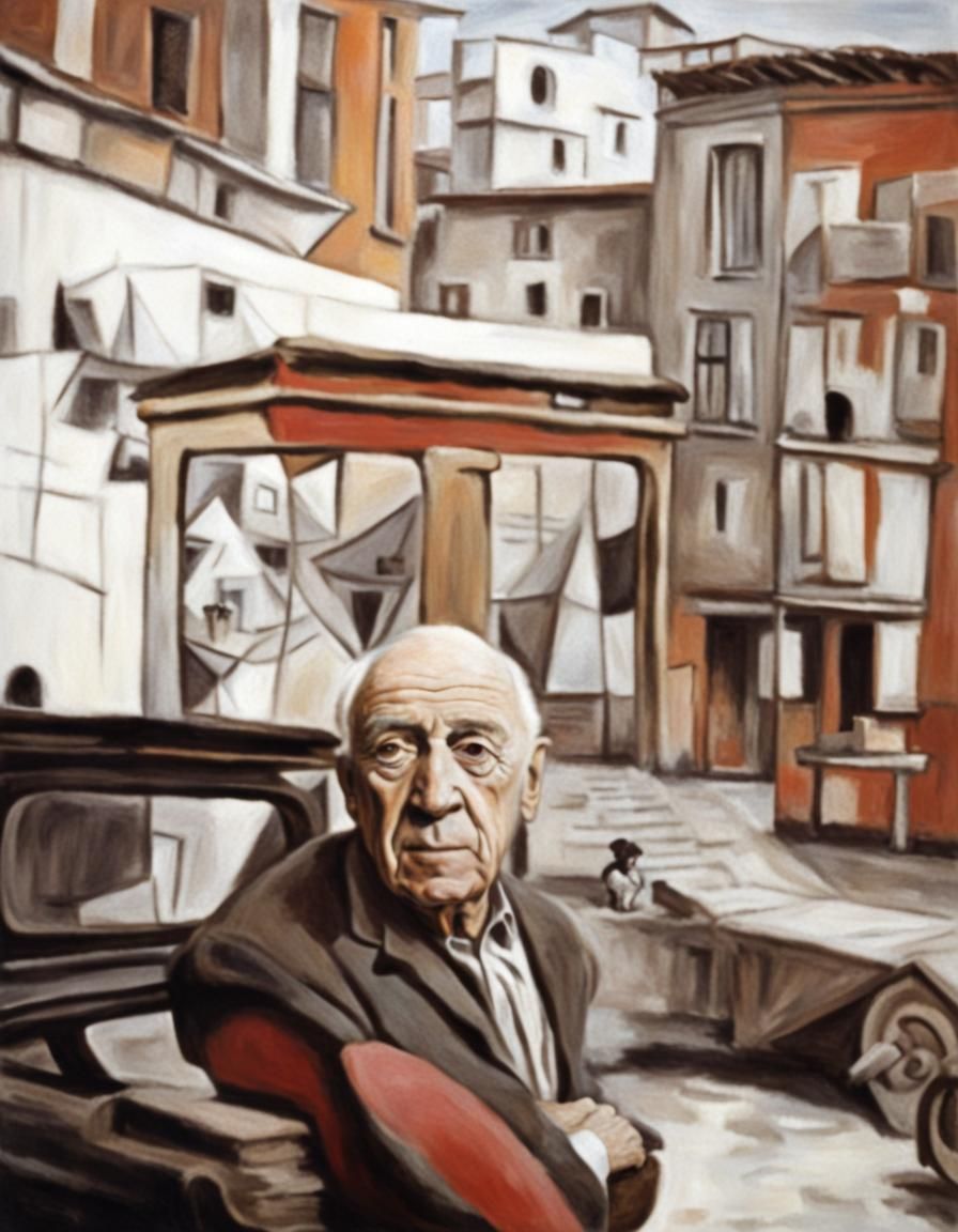 Surrealist Composition in Picasso Style