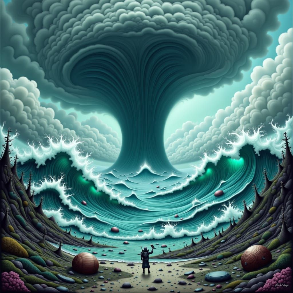 Tsunami vs Tornado: Dystopian Surrealism
