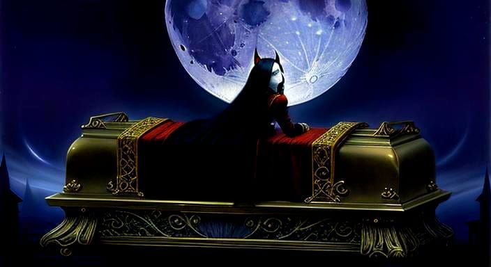 Vampire Moon Gaze: Gothic Fantasy Art