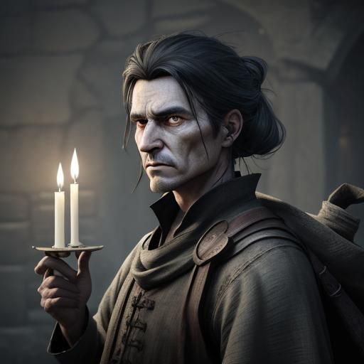 Forgotten Merchant Portrait in Unreal Engine 5