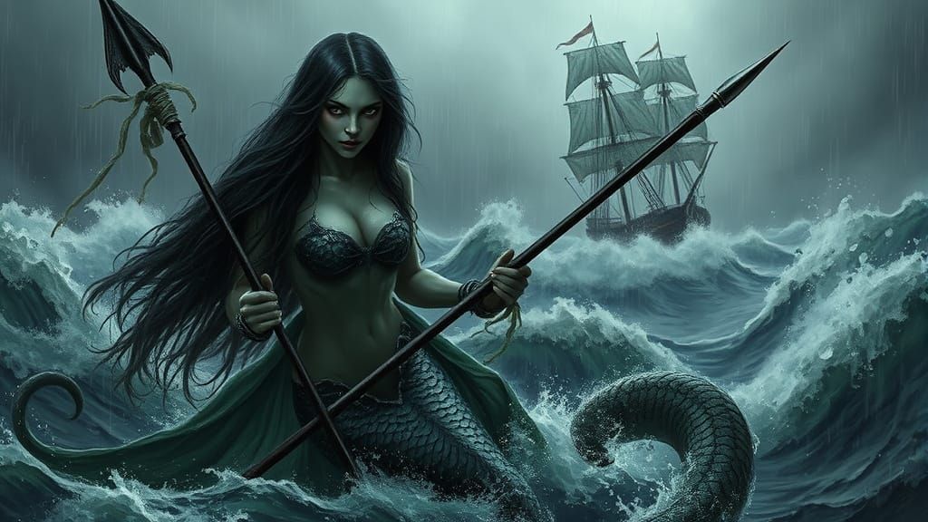 Dark Mermaid Reigns Over Turbulent 17th Century Seas