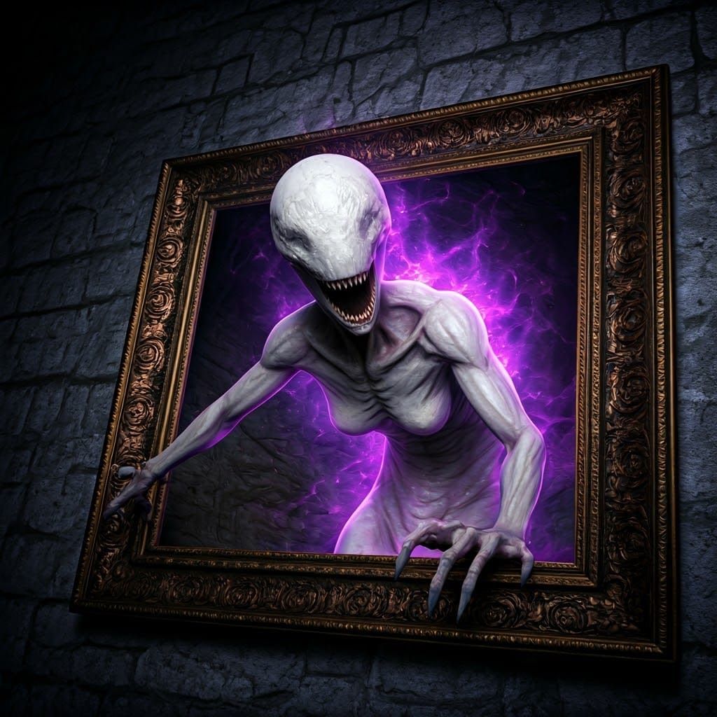 Ethereal Shambler Emerges from Ancient Painting