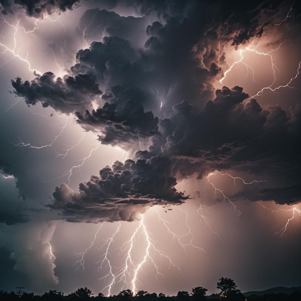 Dramatic Lightning Storm in Cinematic Style