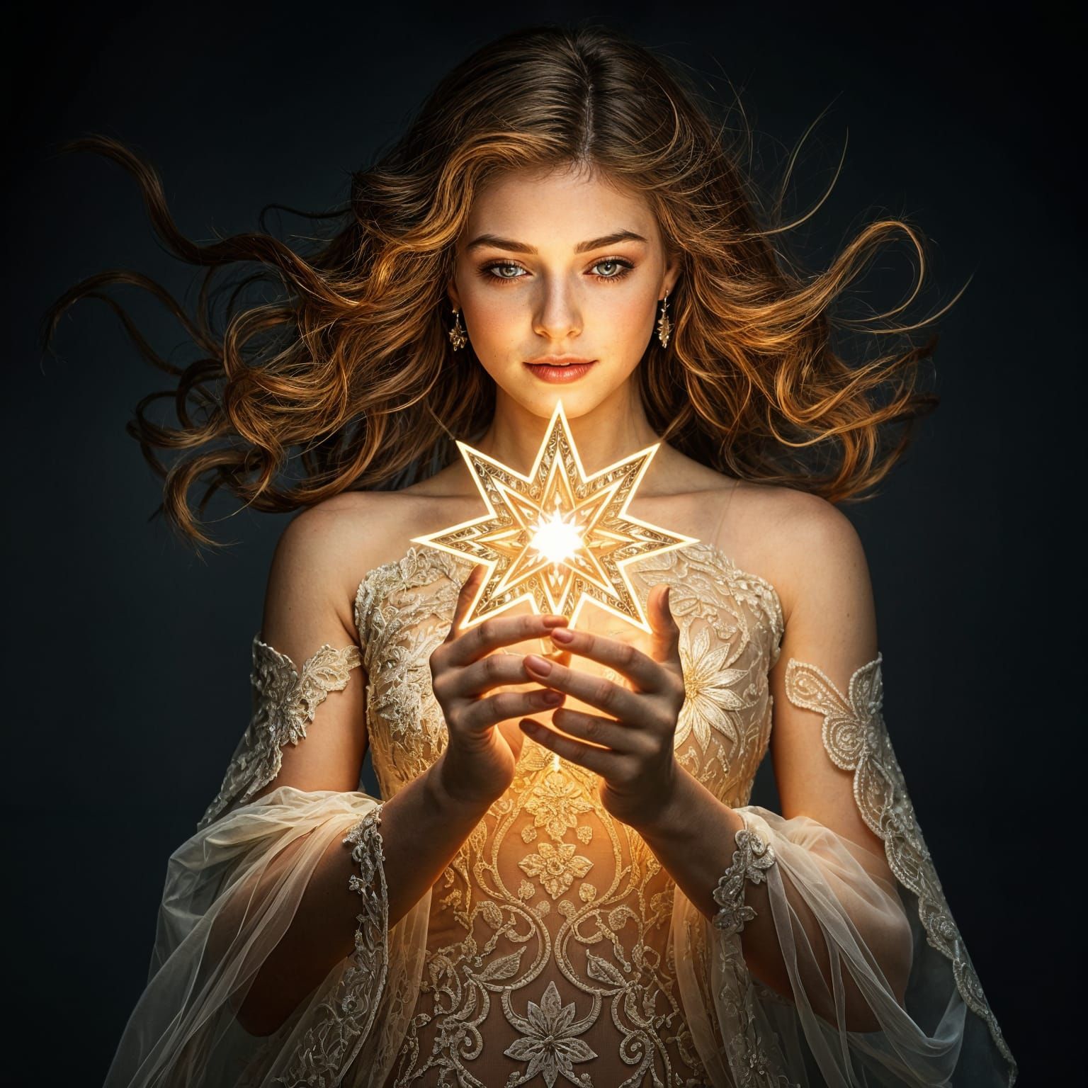 Ethereal Beauty Shines with Intricate Moravian Star