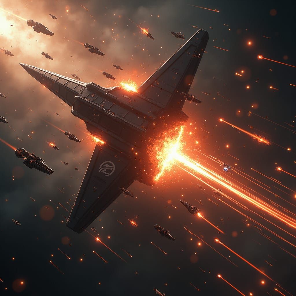 Epic Space Battle in the Eve Online Universe
