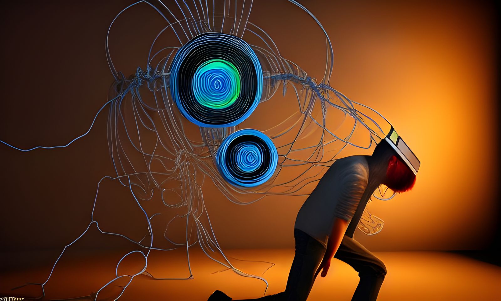 Analog TV Head: Hyperdetailed Comic Art