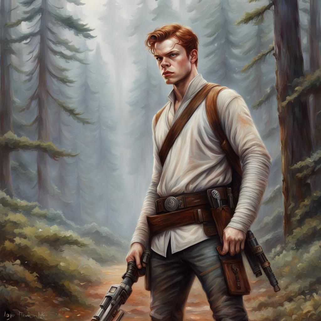 Cal Kestis, Rebel Alliance Hero in Ethereal Style