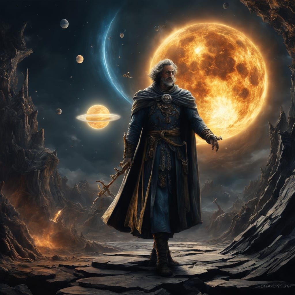 Cosmic Horror Vision in Detailed Matte Painting