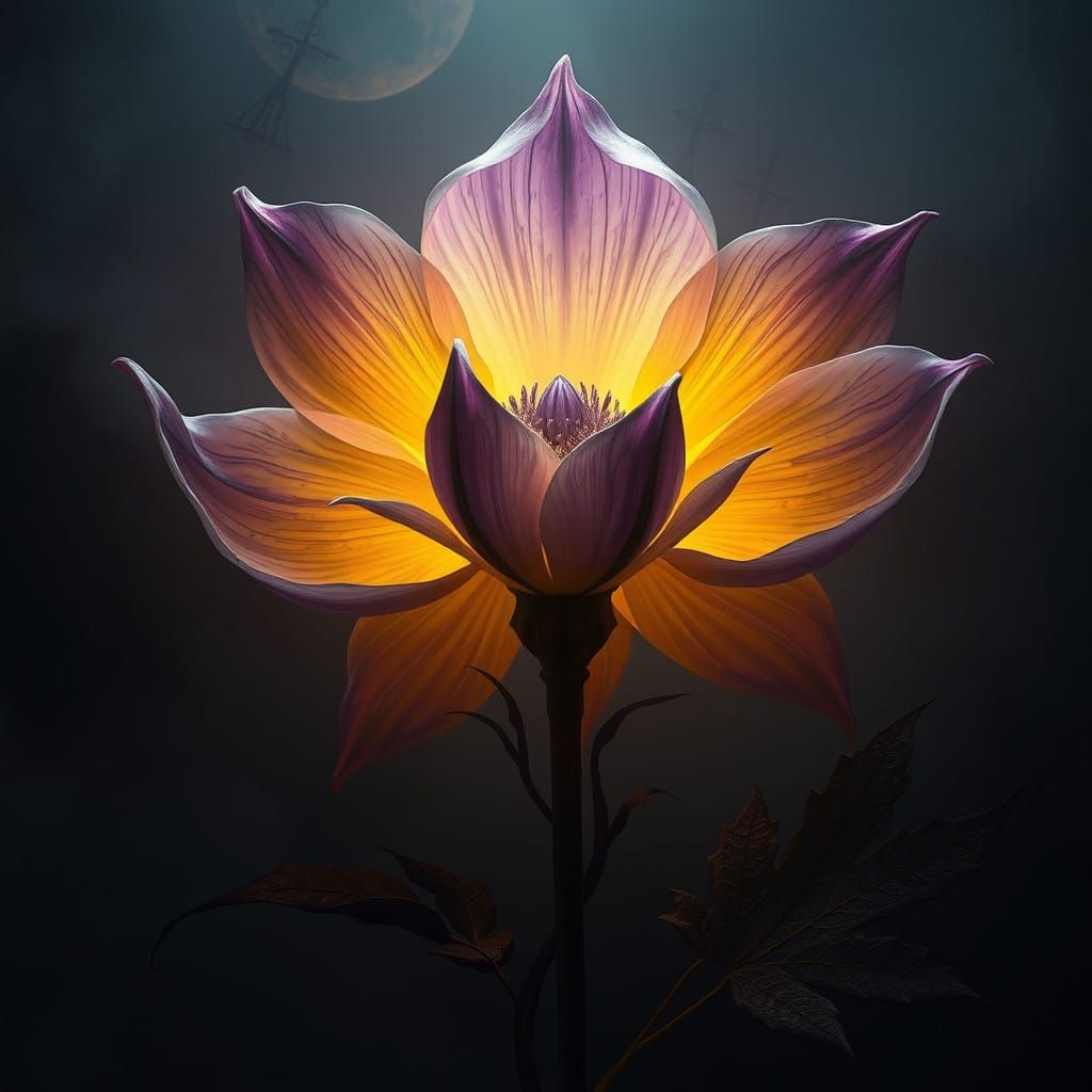 Ethereal Bloom in Dark Fantasy Art