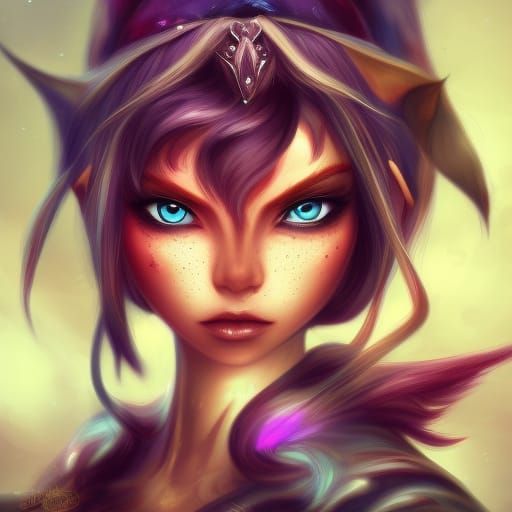 Detailed Elf Portrait in Hyperrealistic Style