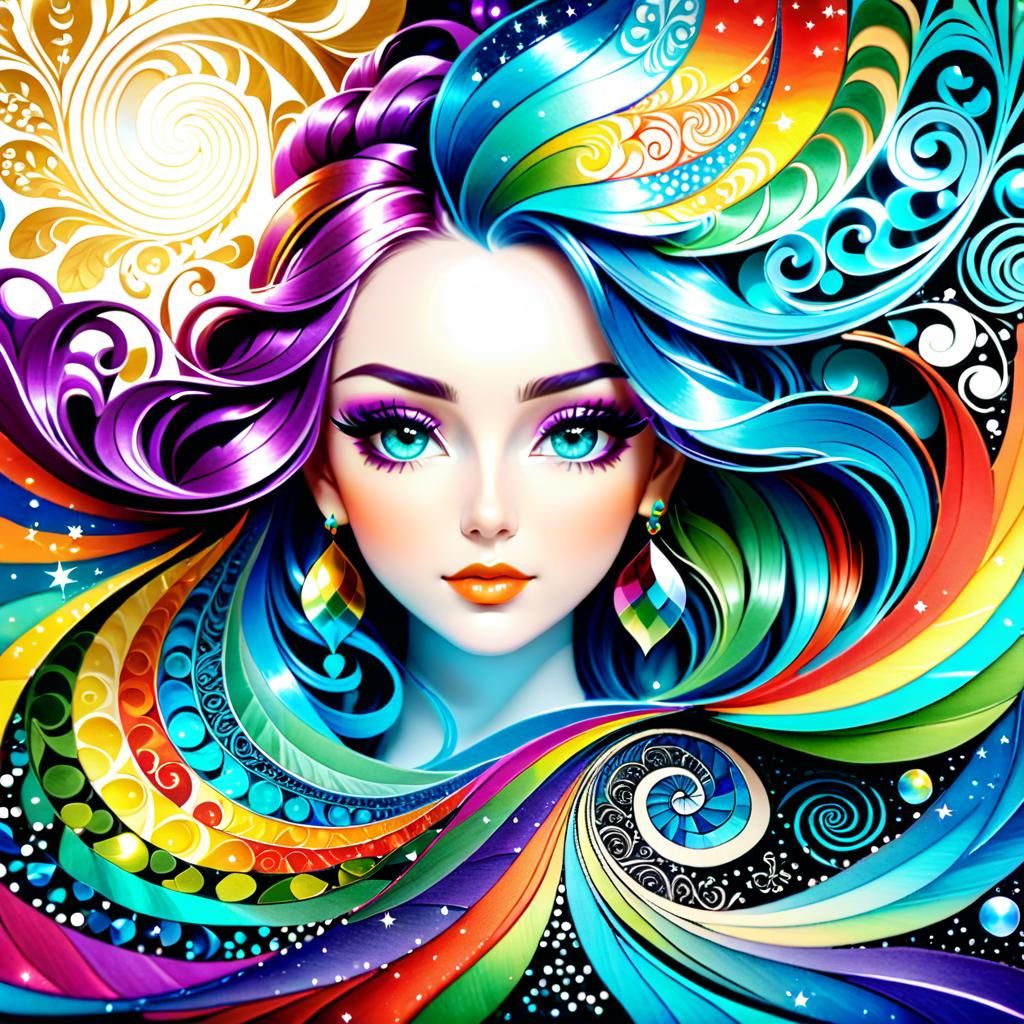 Vibrant Surreal Fantasy Collage Art Illustration