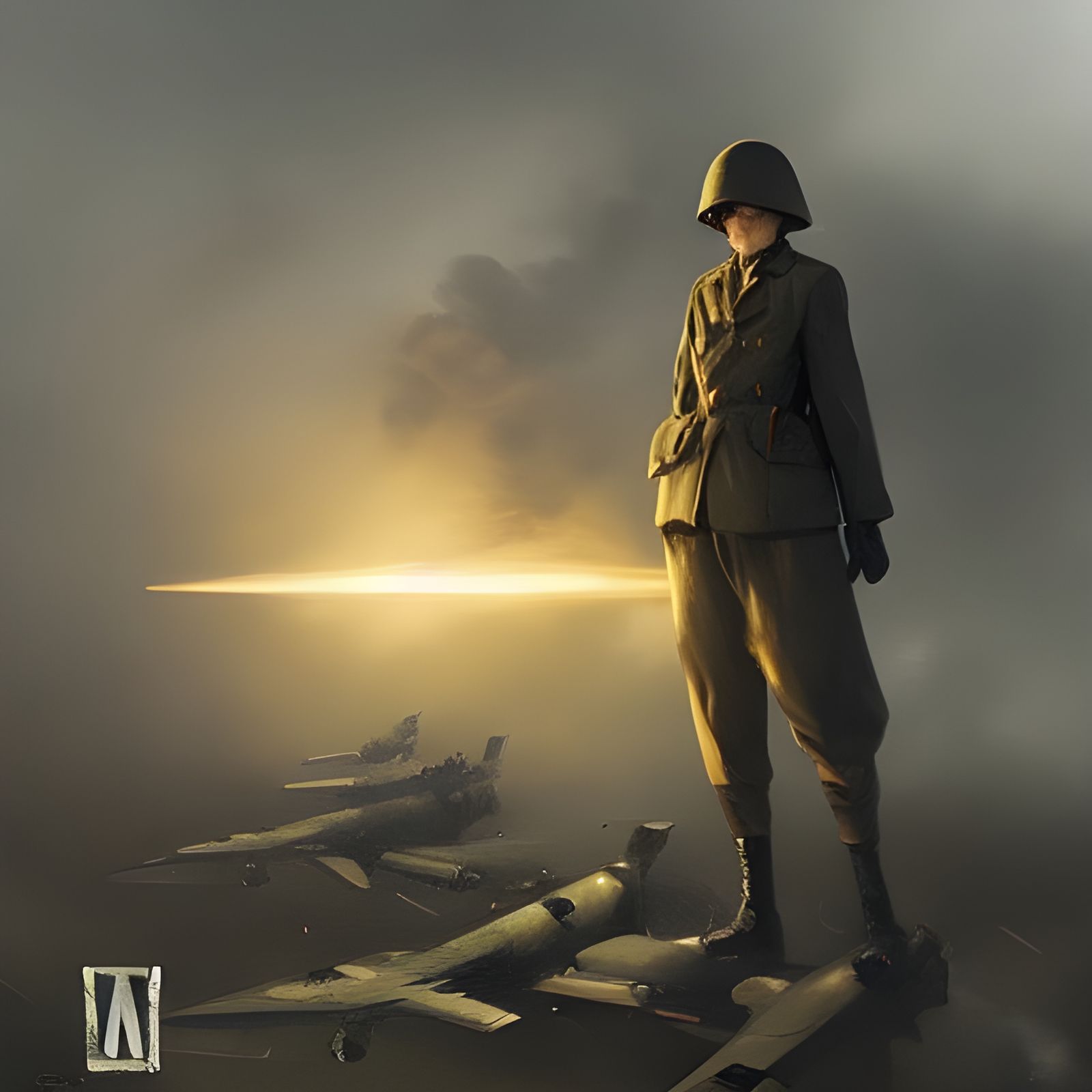 Sinister World War II Scene