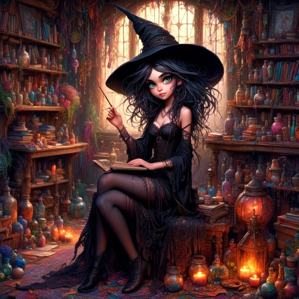 Witchcraft Lesson in Hyperrealistic Detail