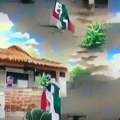 Anime-Style Scene in Mexico