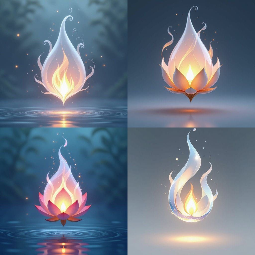 Magical Flame with Shifting Hues