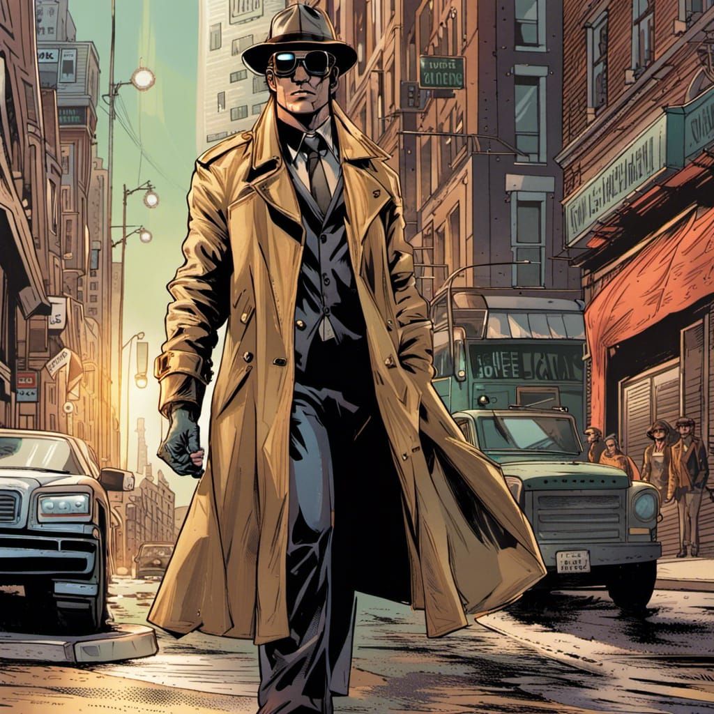 Superhero In Disguise Comic Book Art