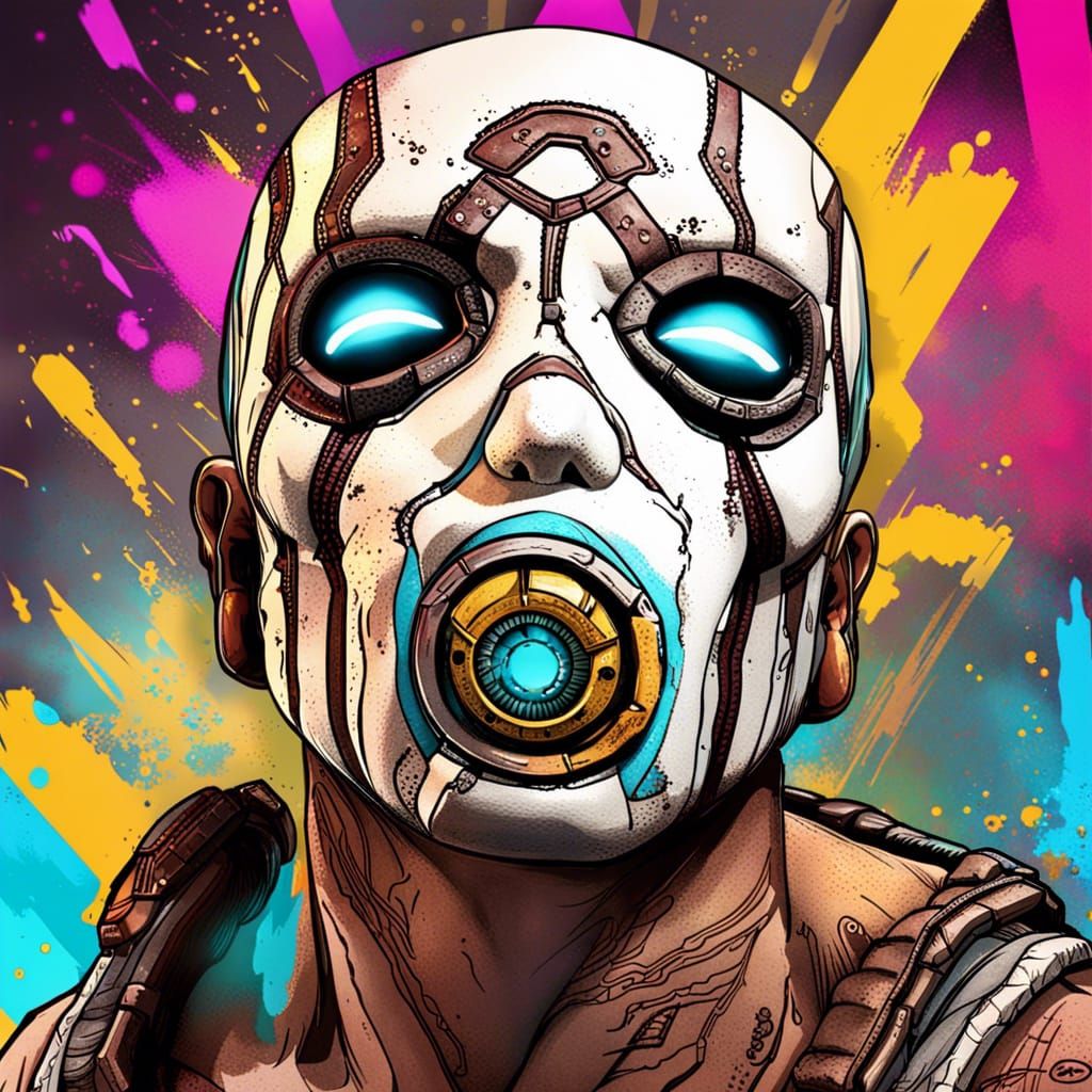 Hyperrealistic Borderlands Character Concept Art