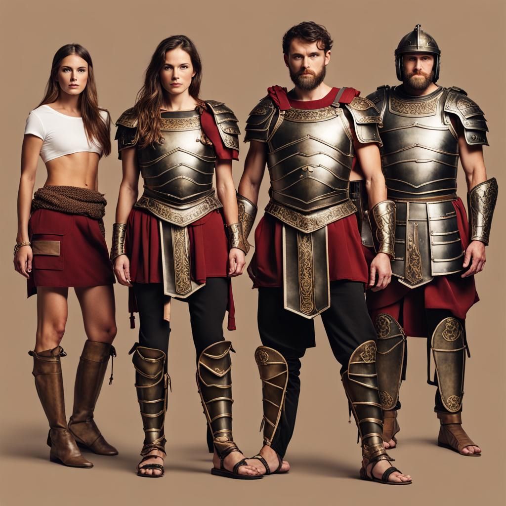 Roman Armor Meets Modern Fashion