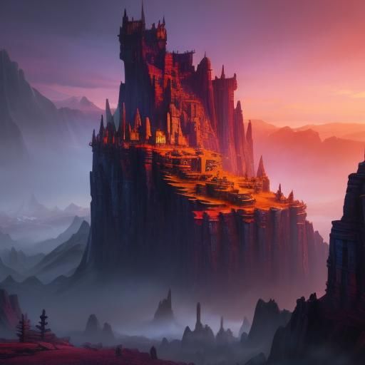 Fantastical Thank You Matte Painting in Deep Color