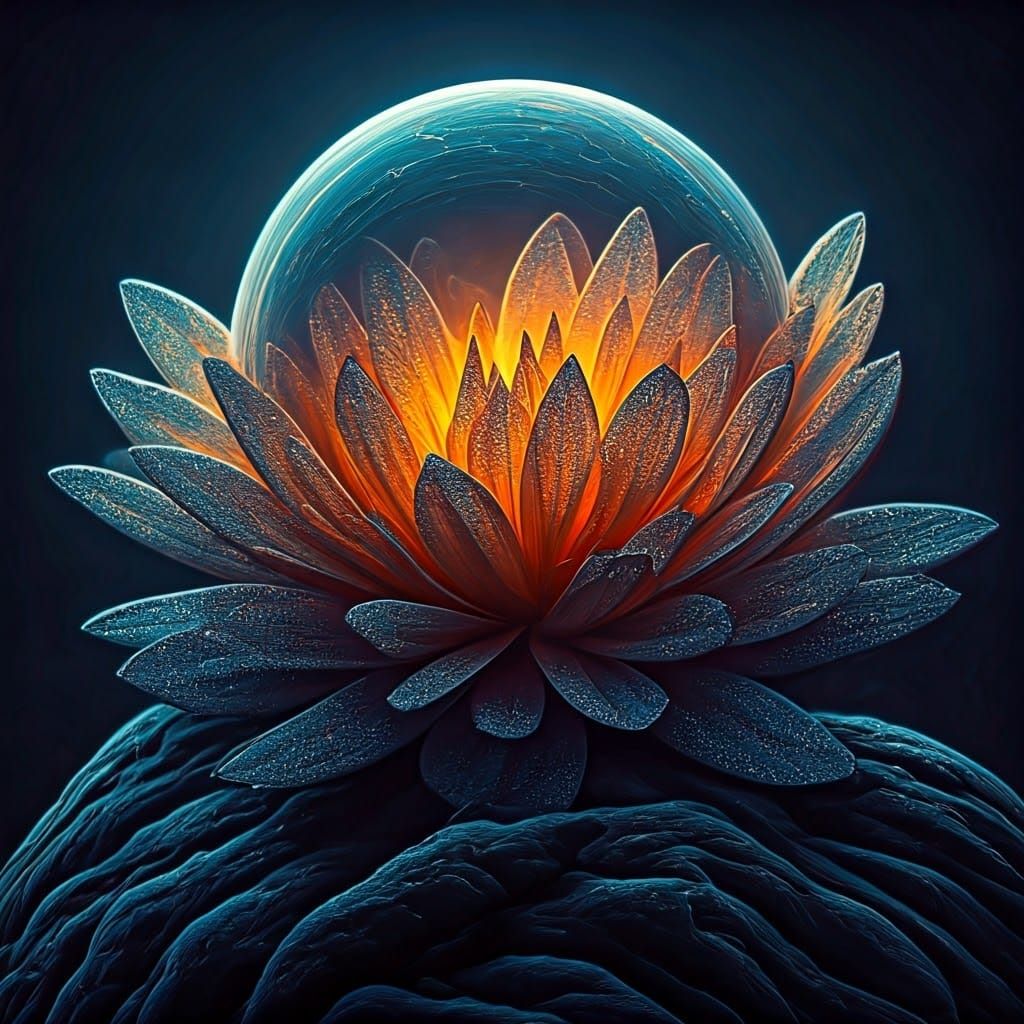 Surreal Moon Flower