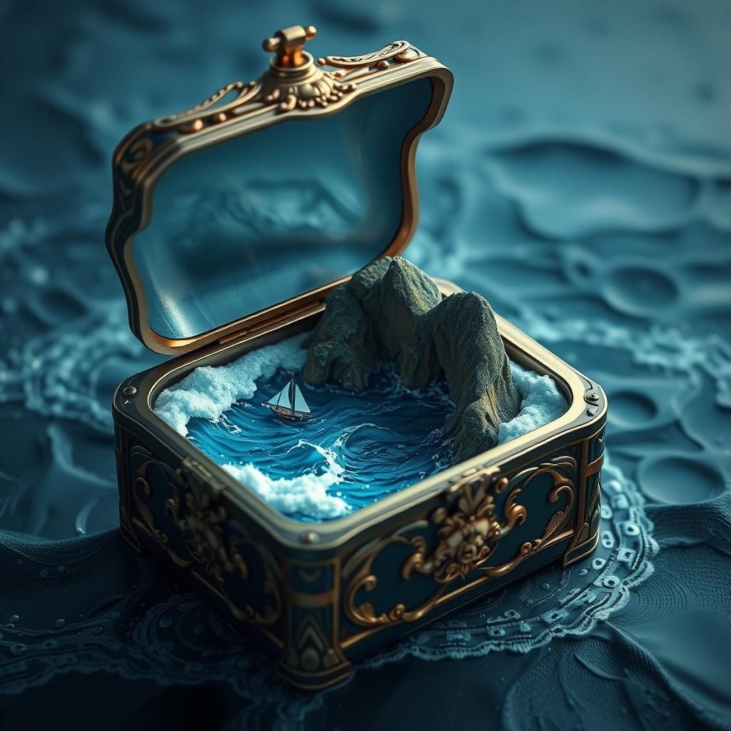 Ocean Inside: Fantasy Jewelry Box Concept Art