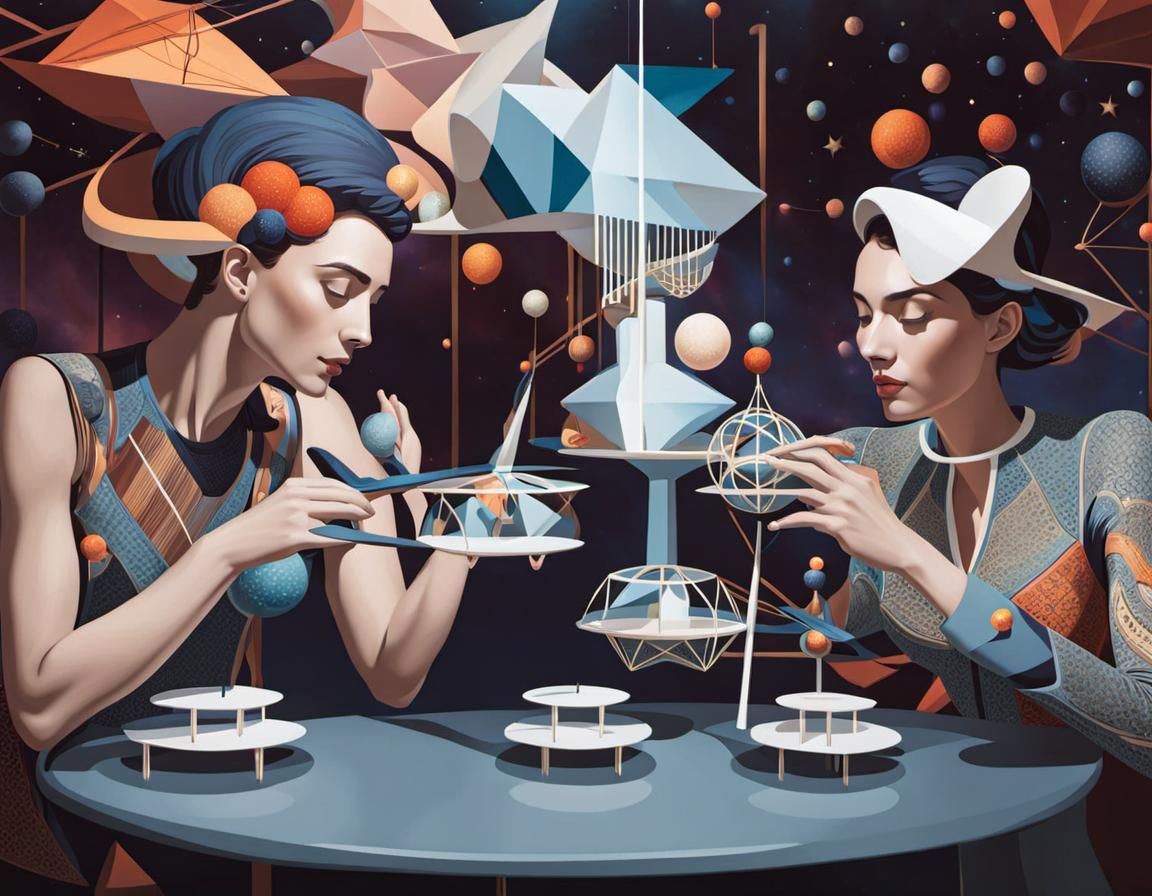 Intricate Atomic Universes Within Lovers