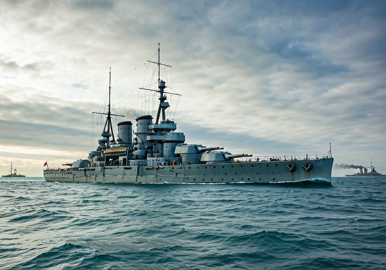 SMS Ostfriesland Sails with High Seas Fleet