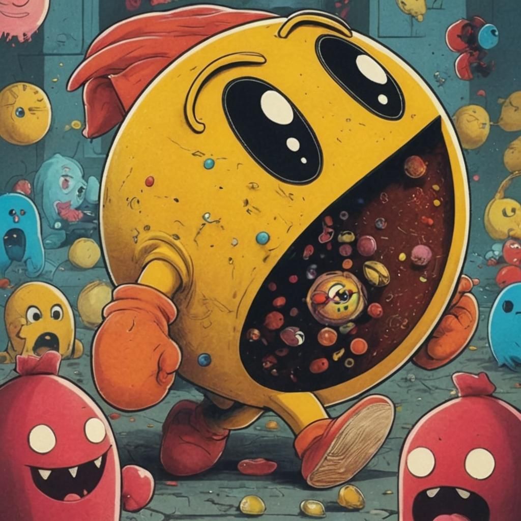 Manga pacman cartoon