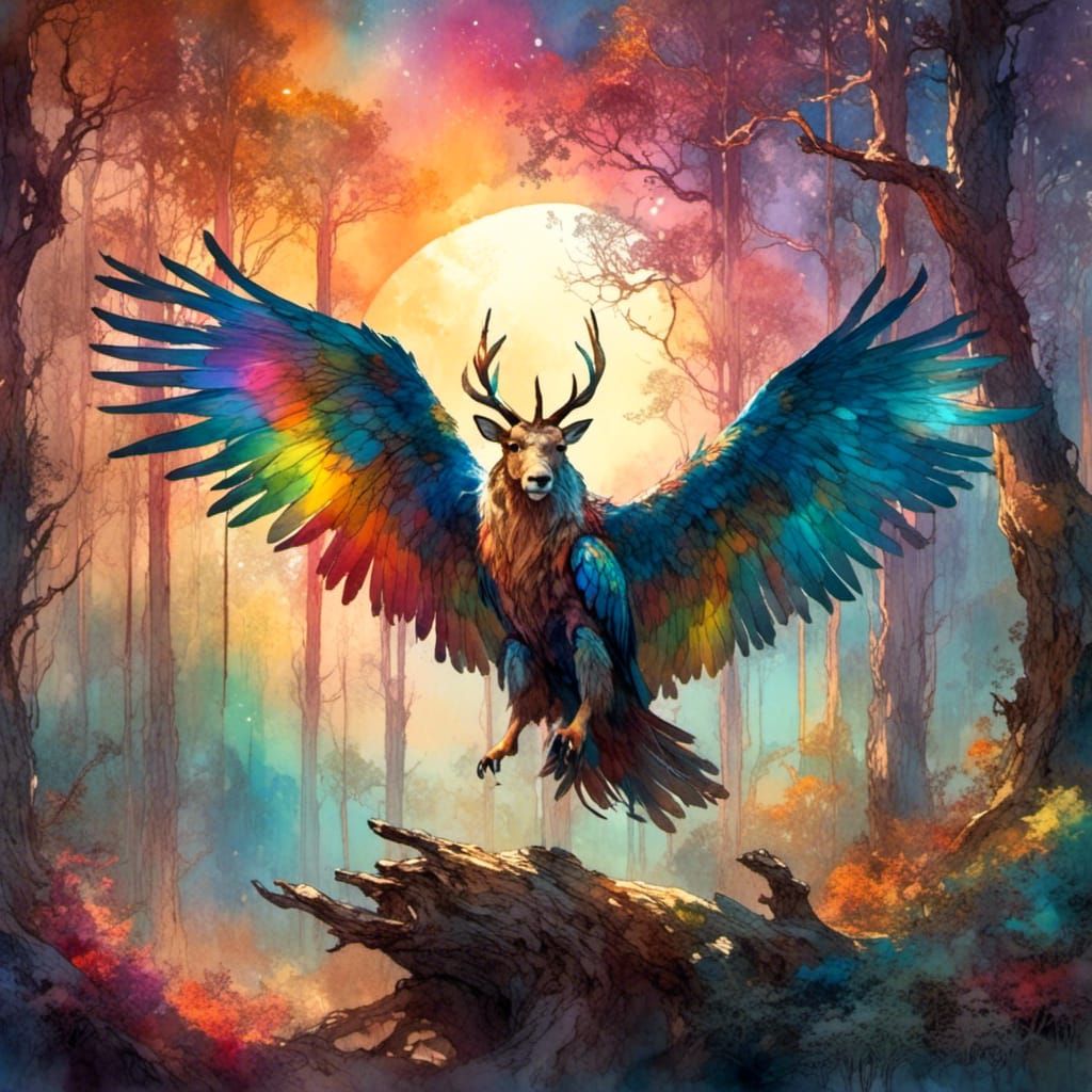 The Mythical Eagle Deer