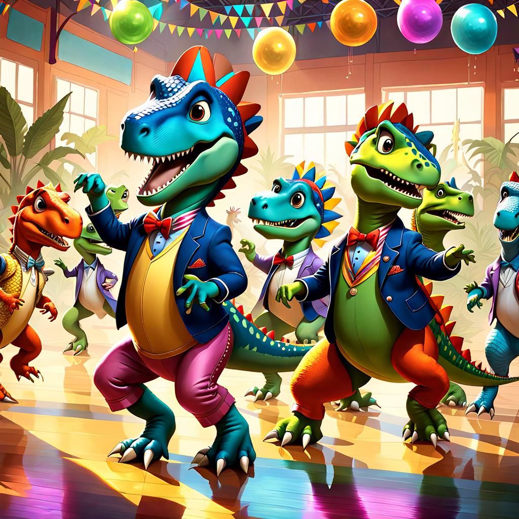 Collegiate Dino Sock-Hop