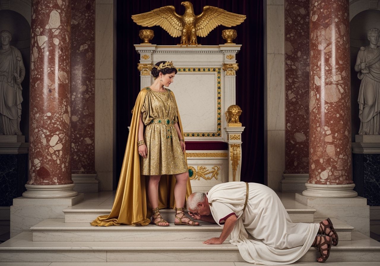 Empress Messalina on her Lavish Throne