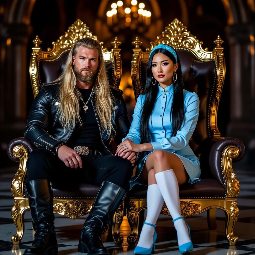 Metalhead and Artist on a Throne, Photography