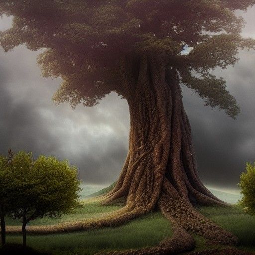 Mystical Tree Digital Matte Painting