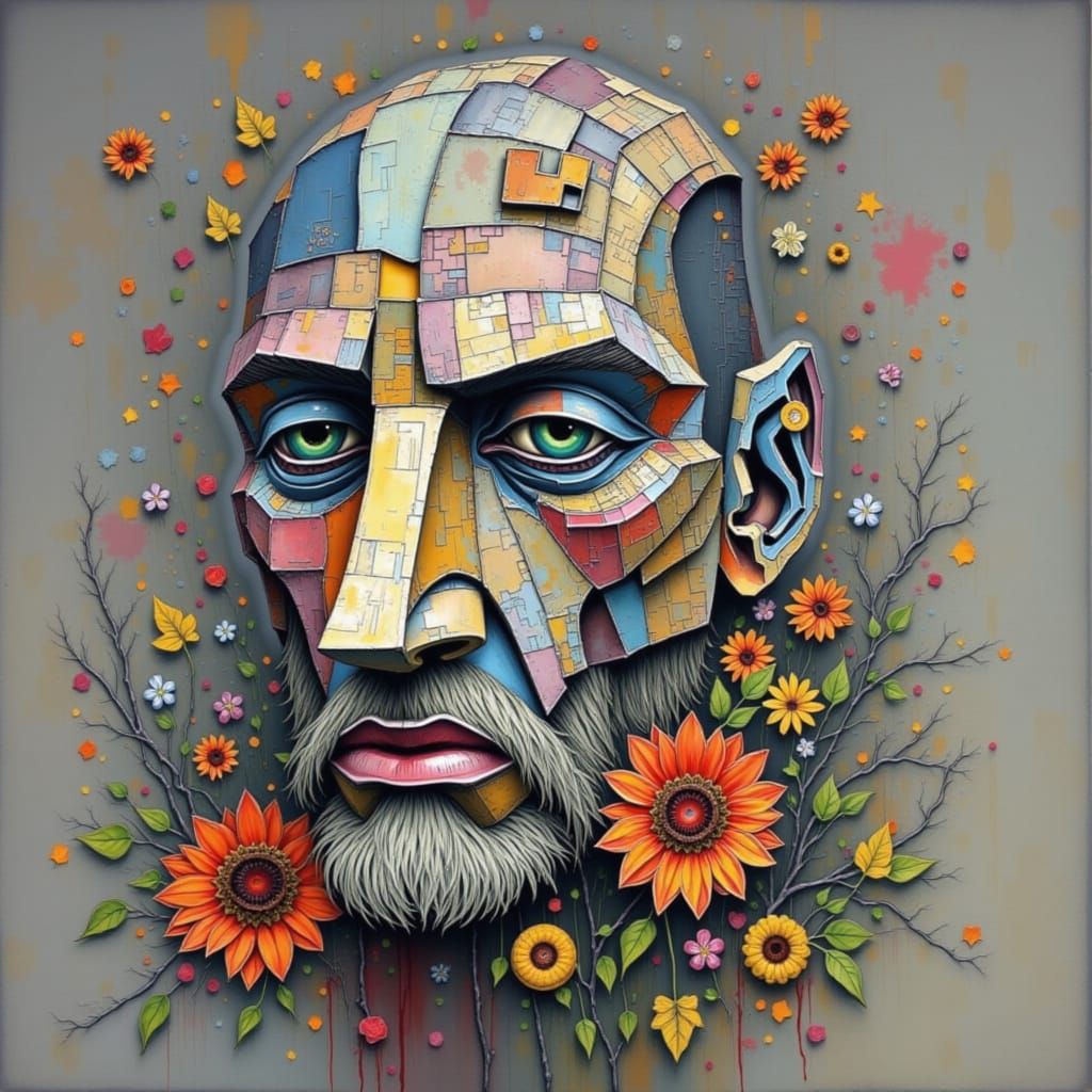 Evocative Image Reflecting Wonderful World